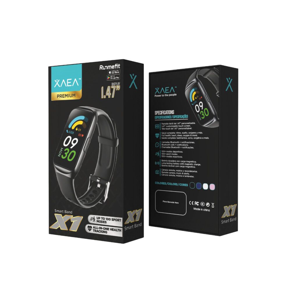SMART BAND X1 MODX-0015 - XAEA - NEGRO
